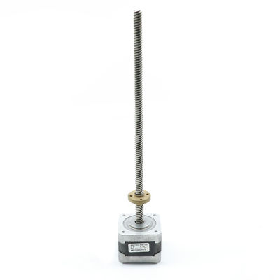 kupować Nema17 Tr8x8 300mm Liniowy silnik krokowy z wałem śrubowym 42BYGH 6 odprowadzeń 3,2 Kgcm online manufacture